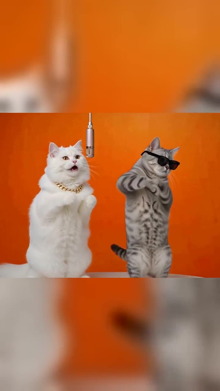 Two cat photos in, the Hotel Lobby clip out